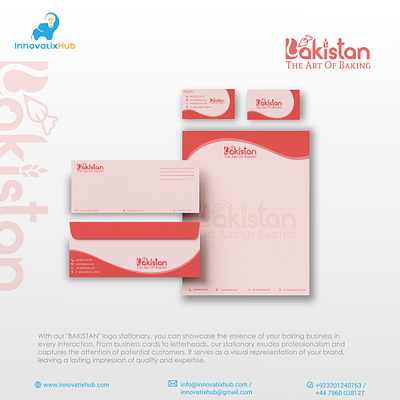 Stationary Design - Bakistan bakery shop logo baking logo brand identity branding businesscard cake logo design envelop design illustration letterhead logo logo mark logodesign minimalist logo stationary stationary design symbol ui vector