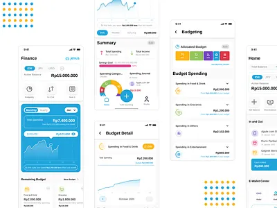 Online Banking Interaction app design ui ux