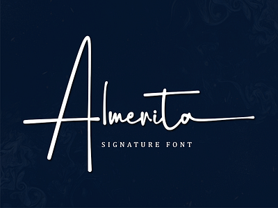 Almerita Signature Font branding