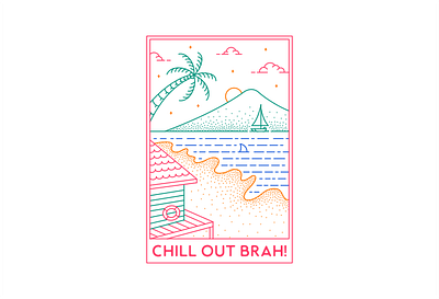 Chill Out Brah 1 adventure beach beach house chill flamingo hawaii holiday island landscape ocean outdoor paradise sand sea summer summer time surfing tropical vacation waves