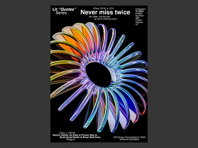 CB Design PC-181 3d 3dart 3dposter abstract artdirection c4d cinema4d gradient layout poster typography