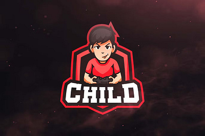 Child Sport and Esports Logo child design esport game gamer gaming graphic logos sport template