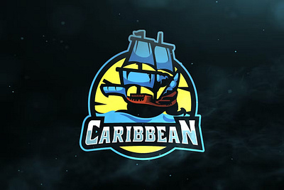 Caribbean Sport and Esports Logos boat boat esports logo design esport gaming graphic logo logos mascot logo sport sport logo templates