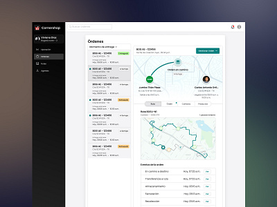 Logistics Dashboard dashboard figma interfacedesign logistics map ui ux