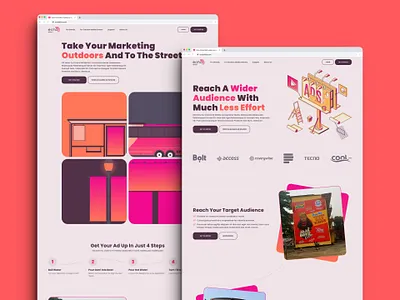 Marketing Website Landing Pages about us design desktop figma footer header illustration landing page marketing our vision privacy policy ui uiux uiuxdesign ux web website