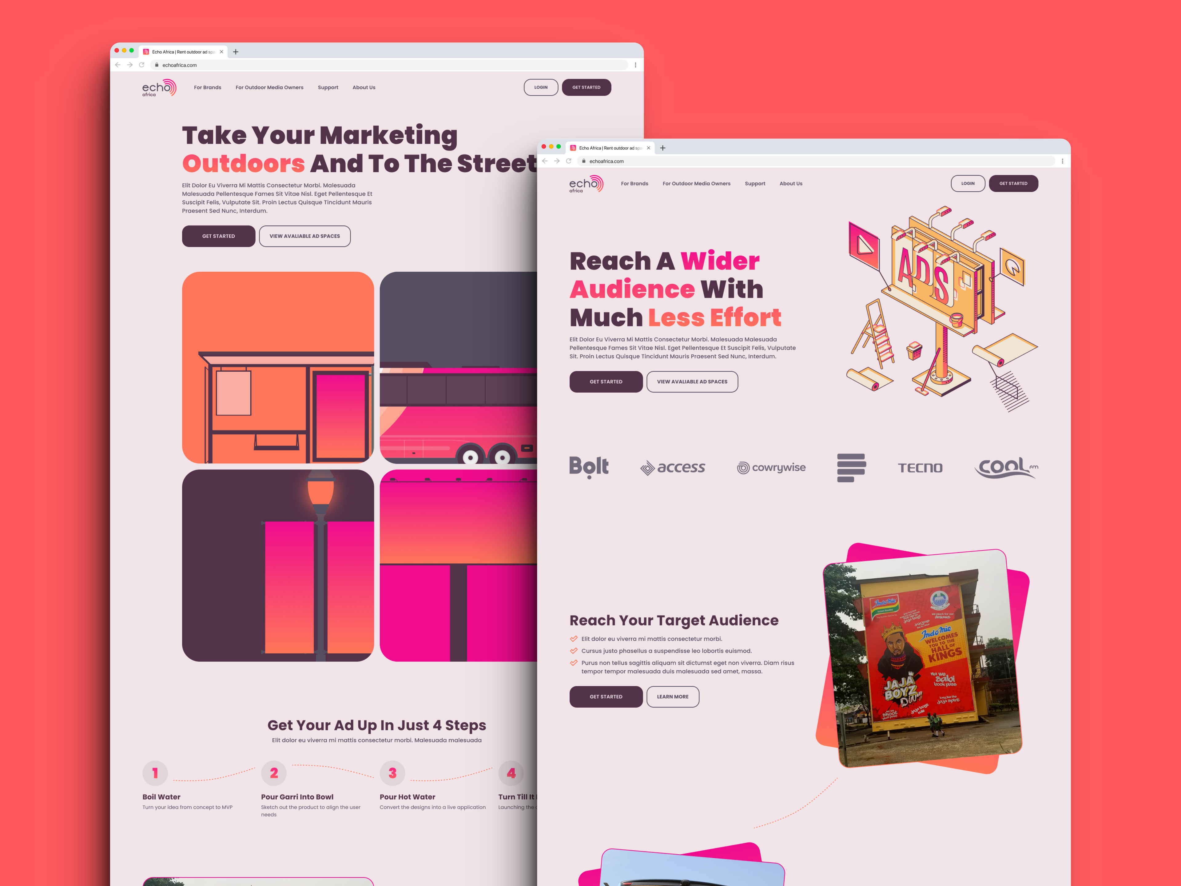 Example of Strategic Landing Page UI/UX Design