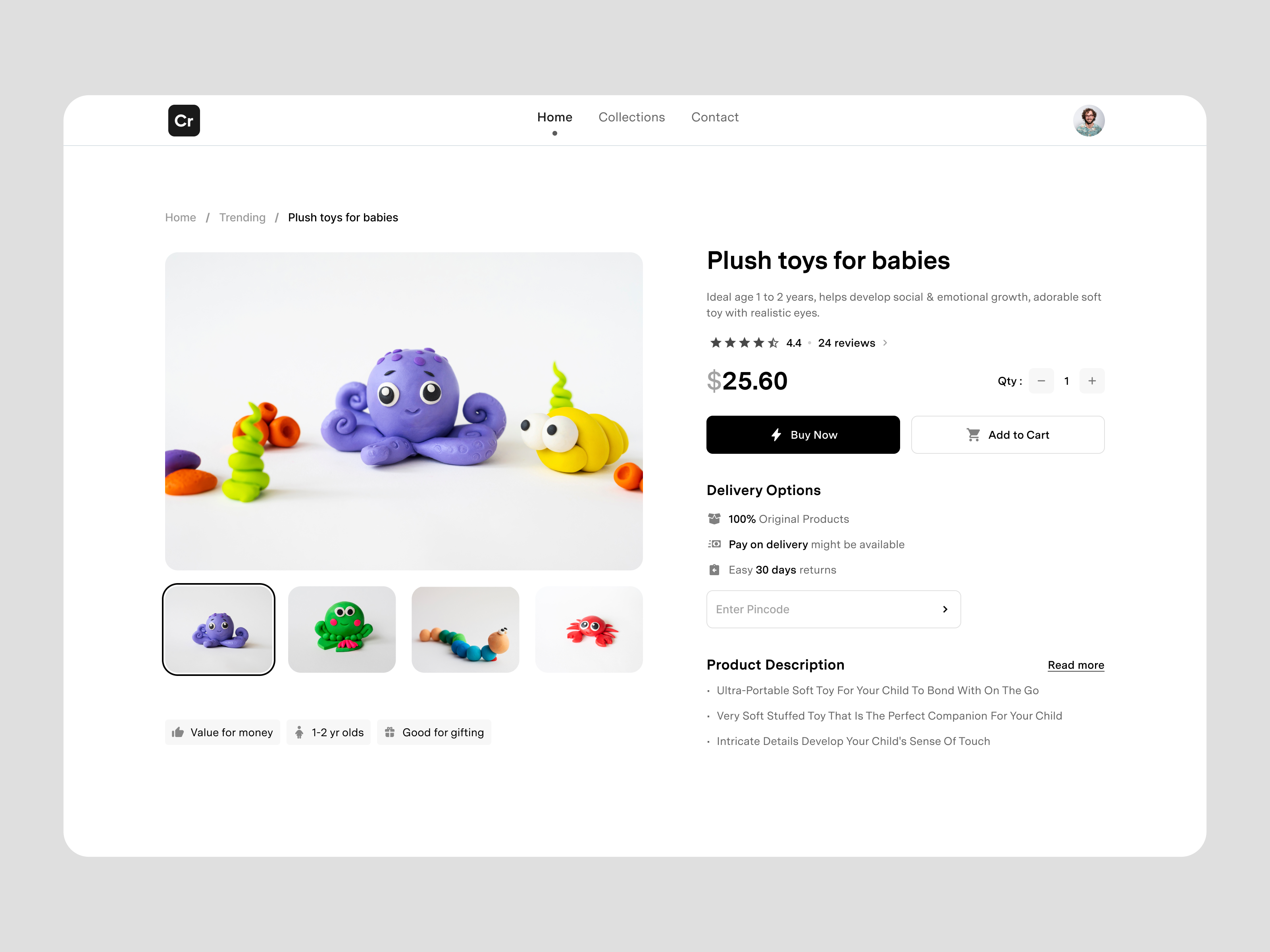 Toys website detail page app asish sunny clean clean design design detail page ecommerce kids kids store light mode minimal pixalchemy product store toys trend ui ux