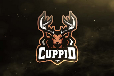 Cuppid Sport and Esports Logos animal logo cupid deer deer esport deer logo esport graphic design logo template mascot logo sport logo