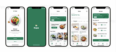 Food Delivery App app app design branding figma mobile app design product design ui uiux design wireframing