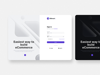 DB - Sales Analytics Dashboard - Sign In analytics analytics dashboard dark dashboard ecommerce light login onboarding sales sales analytics sign in signinsignup ui ui dashboard uidesign uiux uiux design uxui webdesign website