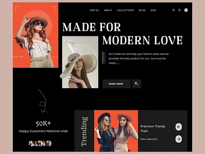 Fashion design landing page banner fashion fashion banner fashion design fashion landing page fashion poster graphic banner graphic design graphic poster landing page landing page design logo logo design menu poster ui ui design ux ux design