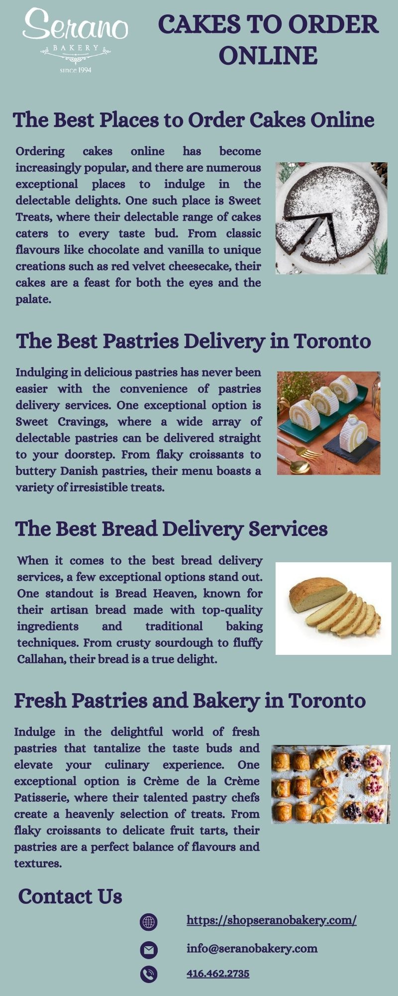 The Best Bread Delivery Services by shopseranobakery on Dribbble