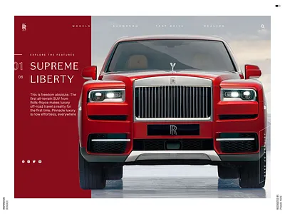 Rolls royce landing page #019 landing page ui design ux design web design