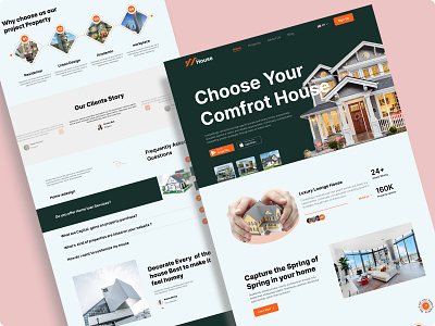 Homyz - Property Landing Page Website agency building clean design house landing page landing page design property property management property website real estate agency real estate ui realestate realtor residence ui ui design ux web design website