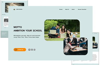 School and business landing pages figma web design