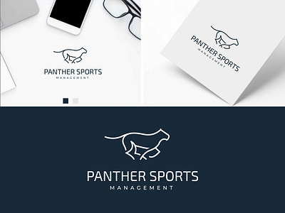 Panther sports logo. panther line art logo app apps logo branding design fast gradient logo graphic design illustration line art logo logo design panther runing logo soprts logo tiger ui