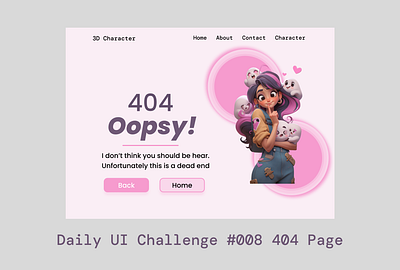 Daily UI 404 page 008 behance branding dailyui design dribble graphic design illustration logo ui ui uiux uidesign ux vector