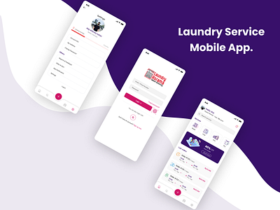 Laundry Asrama [] Laundry Service Mobile UI branding design illustration laundry mobile mobileapp online people ui
