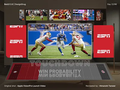 22/90 | Apple VisionPro sports design graphic design ui ux