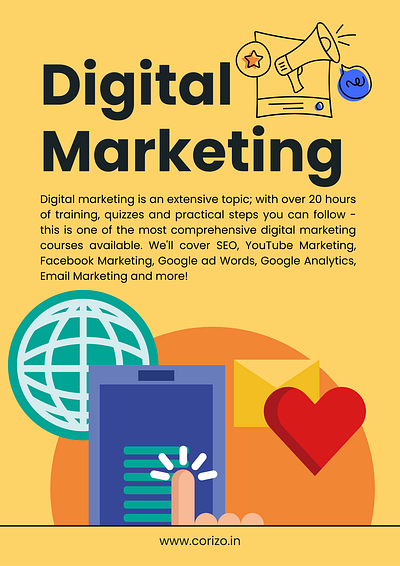 What are 5 topics on digital marketing? digital marketing marketing online marketing