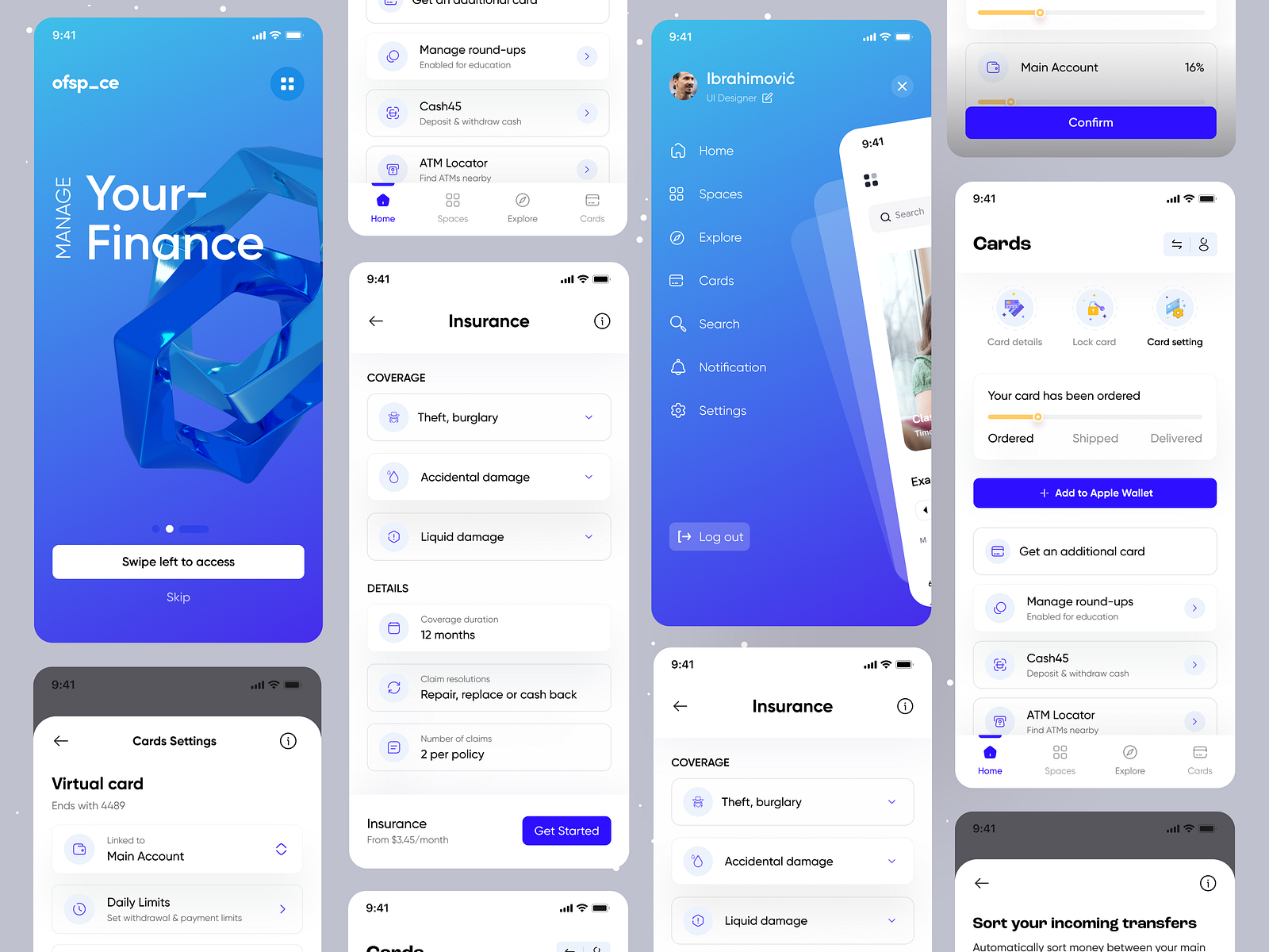 Fintech App UI by Ofspace UX/UI on Dribbble
