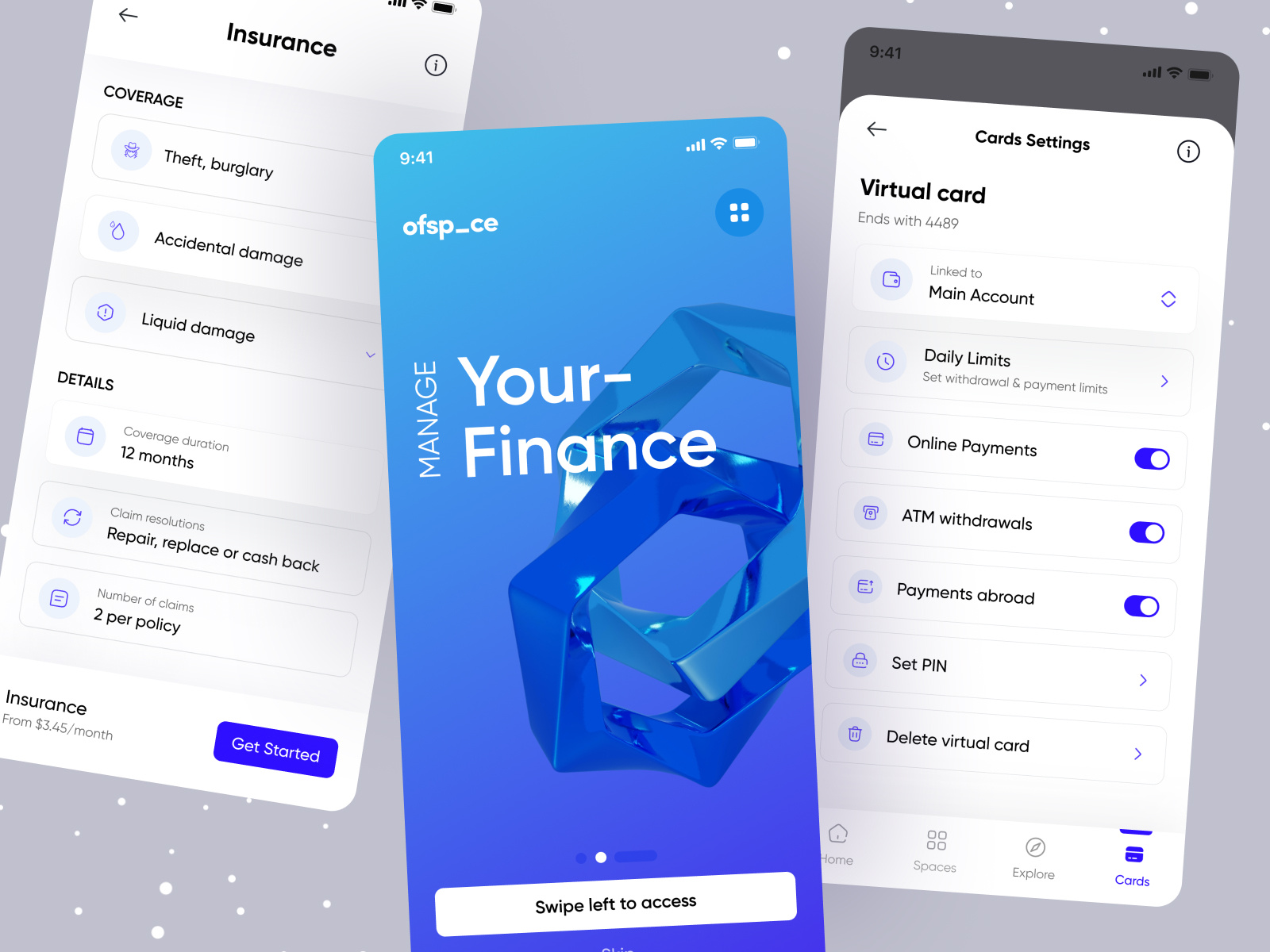 Fintech App UI by Ofspace UX/UI on Dribbble