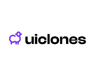 Playful logo animation for UiClones after effects logo animation motion graphics