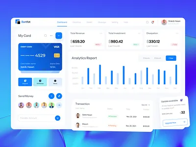 Finance Web Dashboard Design analytics banking card credit dashboard dashboard design finance finance dashboard financial fintech flamekast interface navigation online banking payments saas transcations wallet web app website