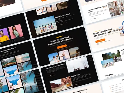 Travel Agent Website design design system figma design figma website landing page travel agent website travel website ui design uiux ux web design