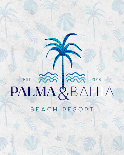 Palma & Bahia Beach Resort beach resort brand identity brand illustration branding graphic design hospitality design hotel hotel brand hotel logo illustration logo logo design luxury branding luxury design