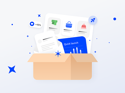 Illustrations and Charts for BoxDesign Service analytics box business card charts dark mode data data visualization design flat graph illustration infographic light mode statistics stats ui ux vector web