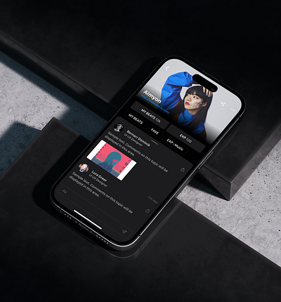 Beat DR:ive app | UI/UX app design dark mode graphic design ios mobile mobile design music sns ui ui design uiux ux ux design web