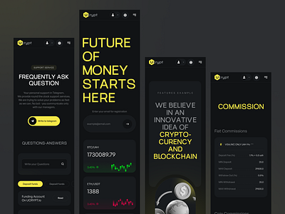 Crypto Trading Mobile app awwwards branding crypto design illustration logo minimal ui ux