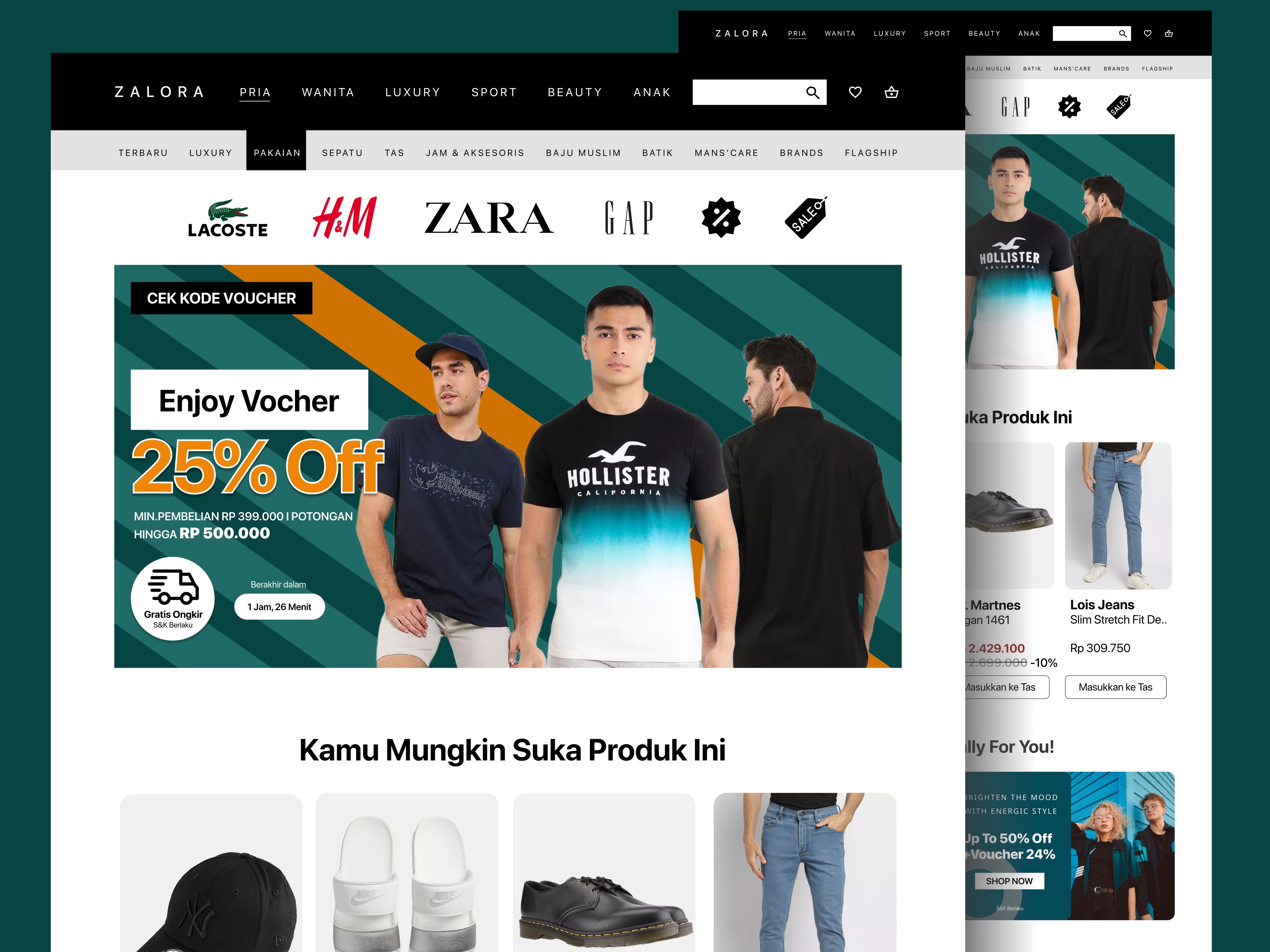 Zalora clothing shop