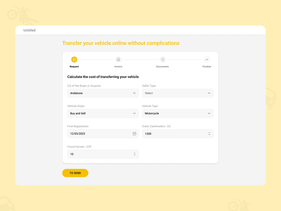 Transfer your vehicle web app angular form design insurance app saas app saas product transfer vehicle app ui uiux web form webapp
