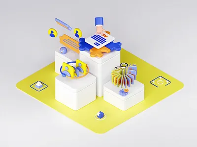 3D animation for website 3d 3d animation animation branding c4d cinema4d design graphic design illustration motion graphic motion graphics ui ux
