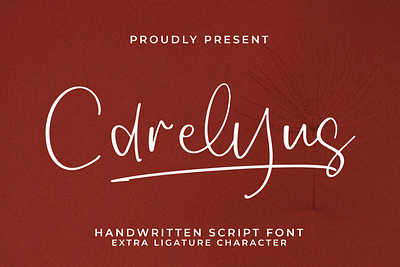 Carelyus - Handwritten Script Font hand