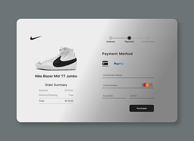 Day-002 : Credit Card Checkout dailyui