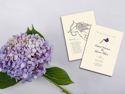 Minimalist Floral Wedding card card card design cupid graphic design invitation print renaissance wedding wedding card wedding invitation weddings
