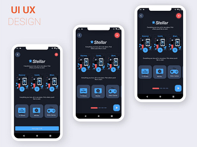 UI UX FOR MOVIE RATING APP app art branding design ftux graphic design icon illustration logo rating ui ux vector