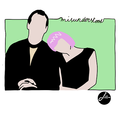 E motion pictures series #1 Lost in translation artwork design digital paint illustration parody