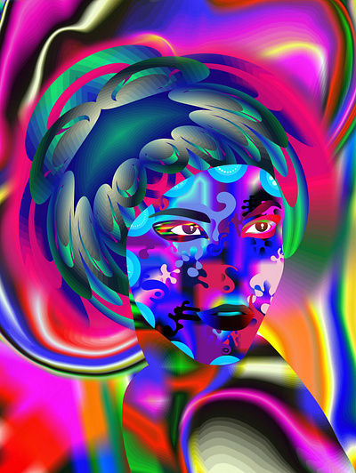 Glitch Origins design digitalart fashion glitch illustration