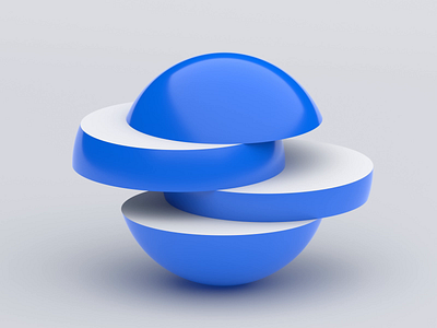Sphere 3d abstract animation art background blender blue clean concept design loop minimalist motion graphics orb render shape simple sphere visual white