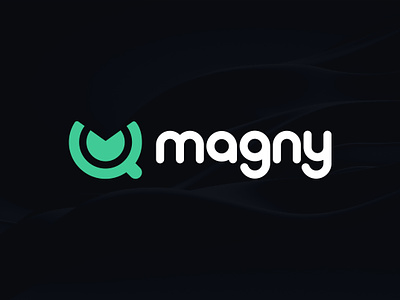 Magny Logo australia brand branding concept design eye flat graphic design icon illustration iran logo logo concept logo design logo designer logomark magnifier