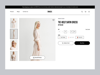 SNAELY - Product Detail Page branding brutalism buy collection design fashion fashion website graphic design image marketplace preview product detail product lists sell shop shopping