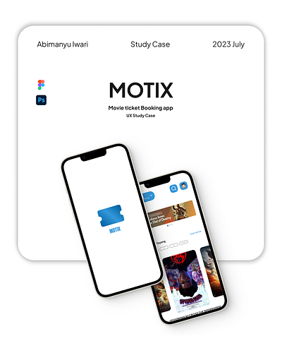 MOTIX - Movie Ticket app Study Case branding design mobile phone ui ui design ux