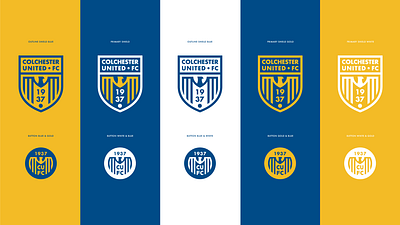 Colchester United - New Branding Concept - Badge Variations branding design flat football graphic design icon illustration logo soccer vector