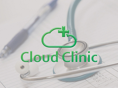 Cloud clinic logo design abobe illustrator branding cloud clinic cloud logo graphic design health care logo logo design logp concept medical logo minimal logo minimalist unique design