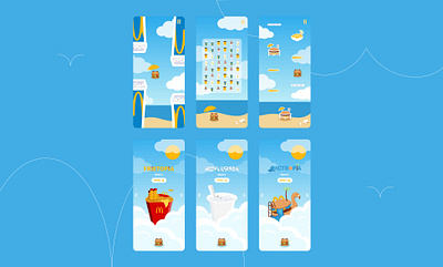 McDonalds game designs app branding design illustration
