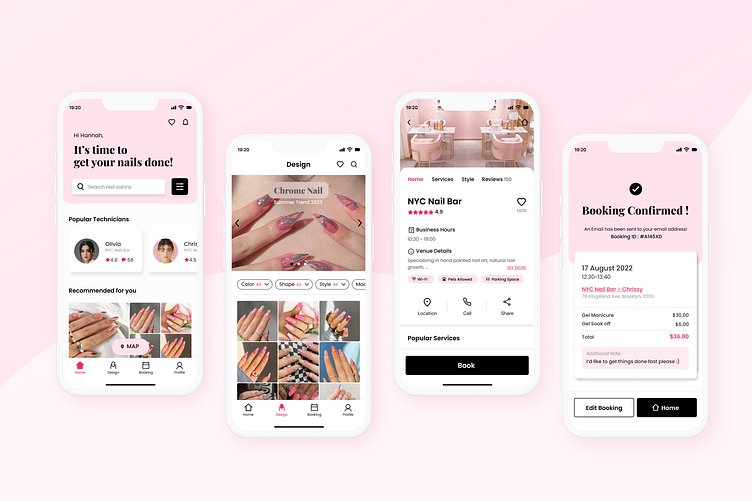 SYRUP_ a nail salon booking app by Sumin Seo on Dribbble